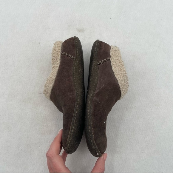 SOREL Women’s Nakiska Brown Suede Fur Lined House slippers size: 9 - Picture 8 of 11